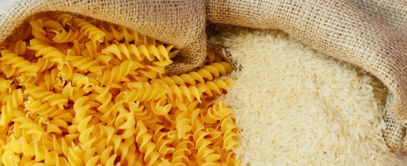 Etichetta di origine pasta e riso