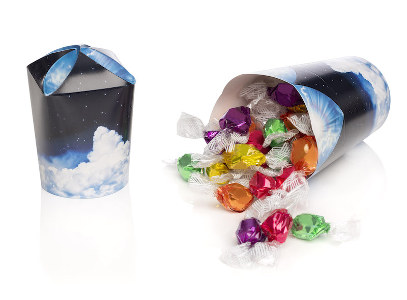 contenitori in carta per caramelle