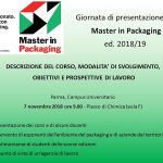 Master in Packaging 2018-2019 UNIPR : la presentazione ufficiale