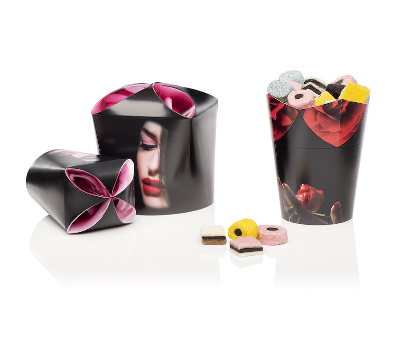 contenitori in carta linea Medac Flower