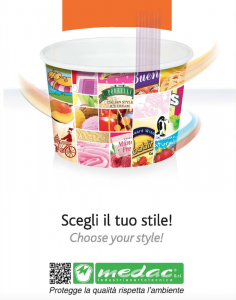 Coppe e vaschette per gelato