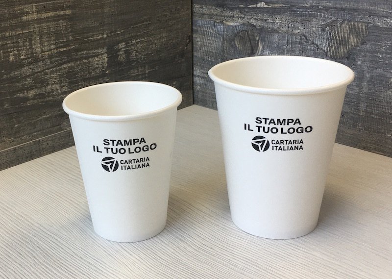 bicchieri monouso in carta personalizzabili Cartaria Italiana