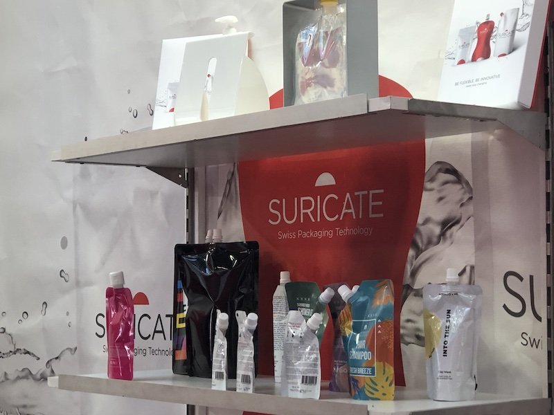 Packaging flessibile Suricate in esposizione a OnBeauty