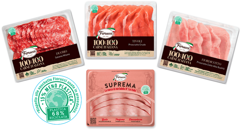 Nuovo packaging per affettati Fiorucci con meno plastica