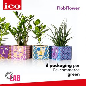 packaging in cartone ondulato porta vaso per le piante