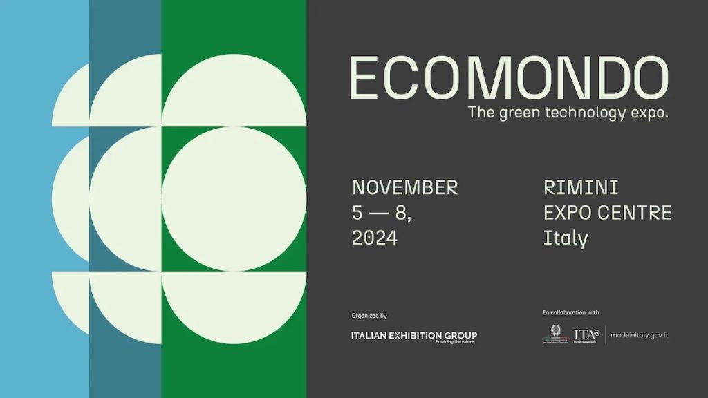 Grafica della manifestazione Ecomondo 2024 con date