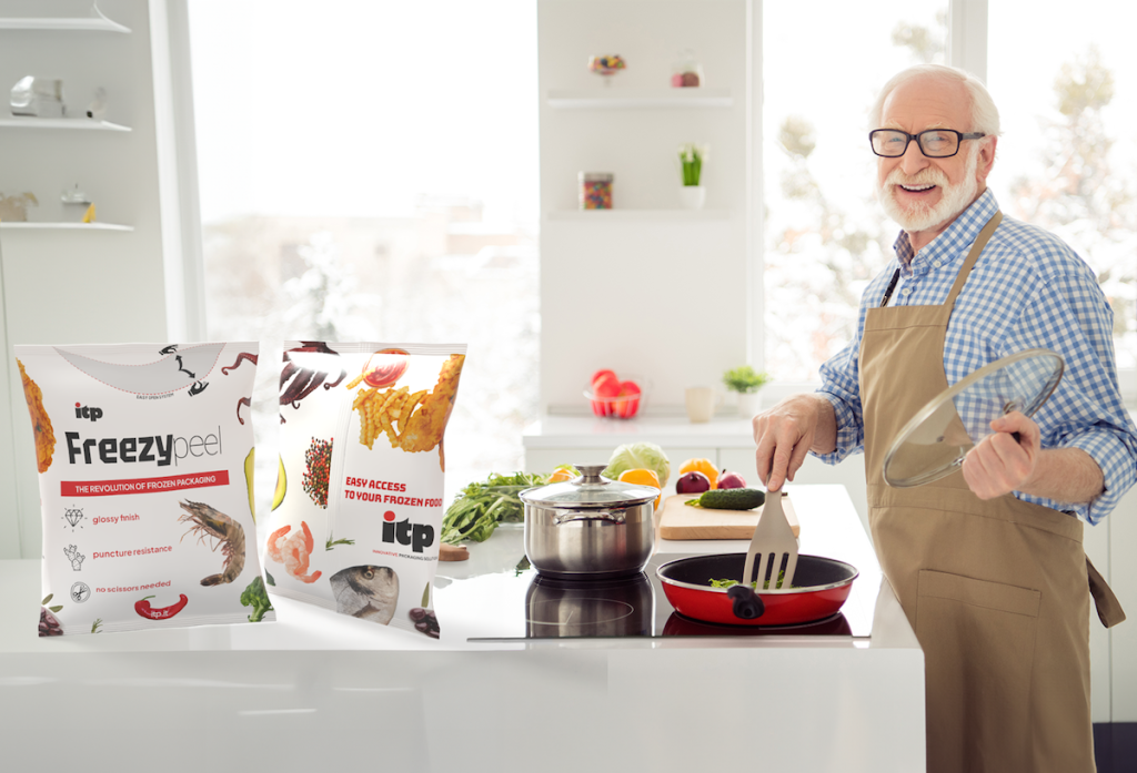 Freezy peel nuova confezione per alimenti surgelati