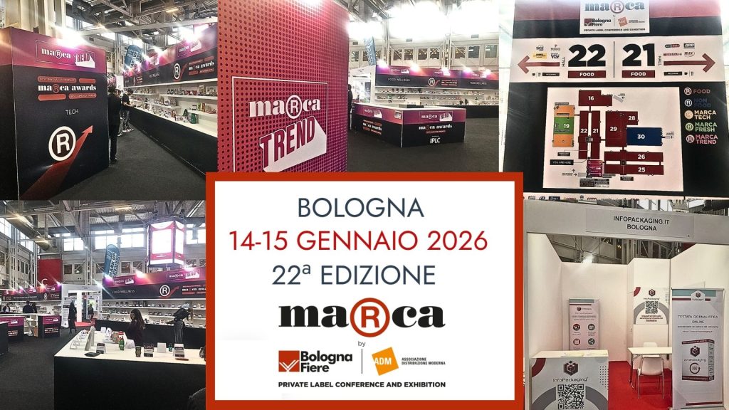 Collage di immagini di Marca ByBolognaFiere & ADM manifestazione fieristica