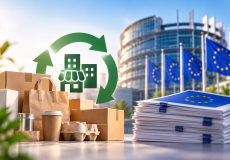 Parlamento europeo e imballaggi rappresentano la normativa Europea sui rifiuti da imballaggio